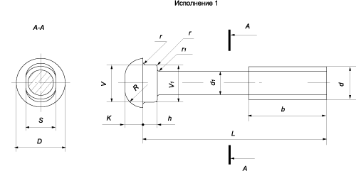 Болт стыковой, класс точности C (ГОСТ 11530-93)