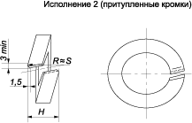 Шайба пружинная путевая, класс точности C (ГОСТ 19115-91)