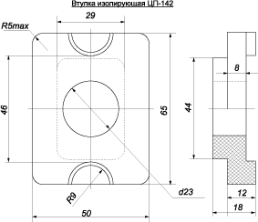 Втулка изолирующая ЦП-142 (ТУ 3185-024-55239716-2006)