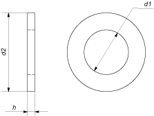 Шайба плоская (класс точности C) (DIN 126 (EN ISO 7091))