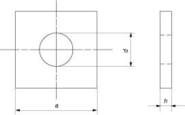 Шайба квадратная (DIN 436)