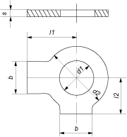 Шайба стопорная с двумя лапками (DIN 463)