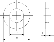 Шайба для винтов крупного типа (DIN 1441)