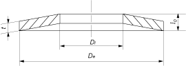 Шайба пружинная тарельчатая (DIN 2093)