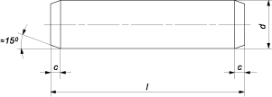 Штифт цилиндрический незакаленный (DIN 7 (EN ISO 2338))