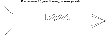 Шуруп с потайной головкой (ГОСТ 1145-80)