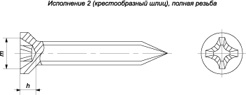 Винты самонарезающие с потайной головкой и заостренным концом (ГОСТ 11652-80)