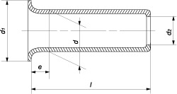 Заклепка пустотелая вытянутая из полос (DIN 7339)