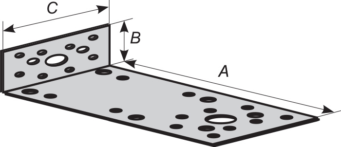 Крепежные уголки асимметричные 