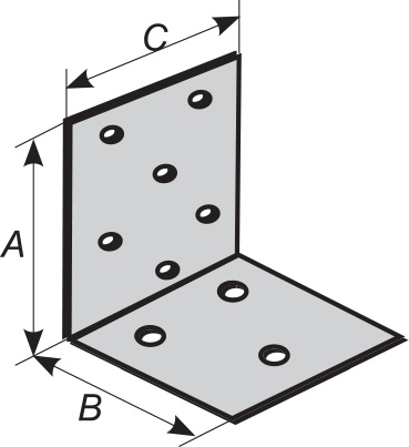 Крепежные уголки равносторонние KUR